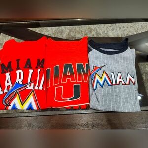 Boys Miami Sports Tees Marlins UM, Size 6/7